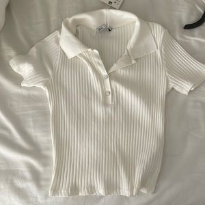 Zara collard shirt